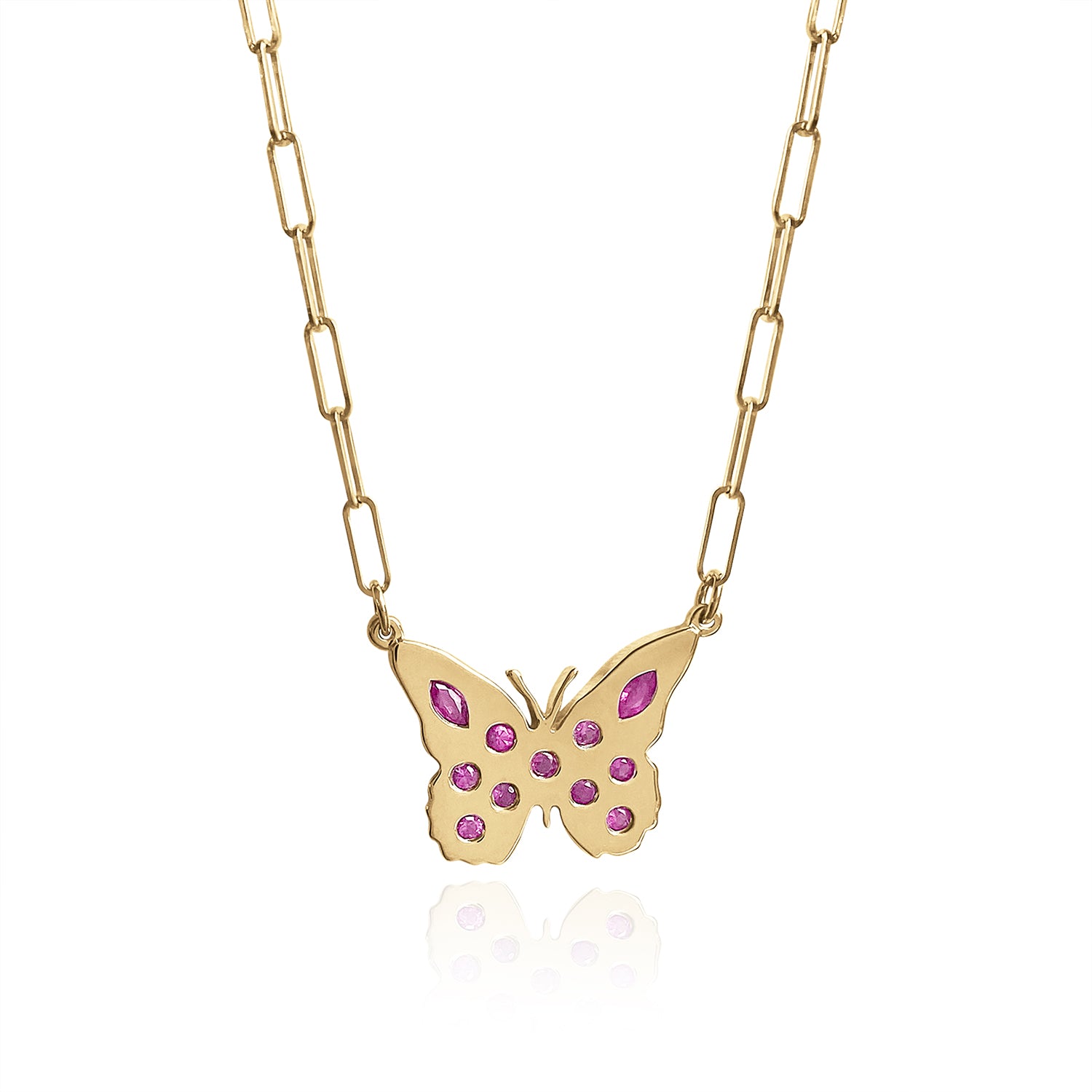 Amazon.com: Natural Red Ruby Women 14k Rose Gold Pendant Butterfly 925  Sterling Silver Chain Necklace Unique Antique : MYRAYGEM: Clothing, Shoes &  Jewelry